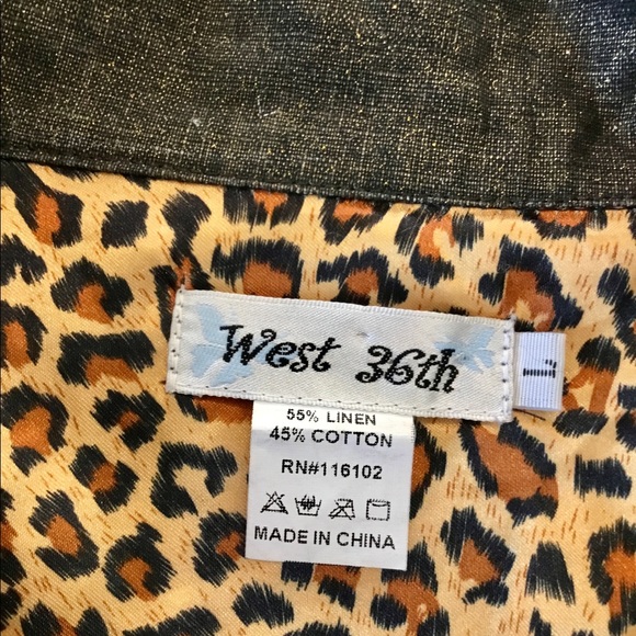 WEST 36th LINEN/COTTON CROP JACKET - Picture 10 of 10